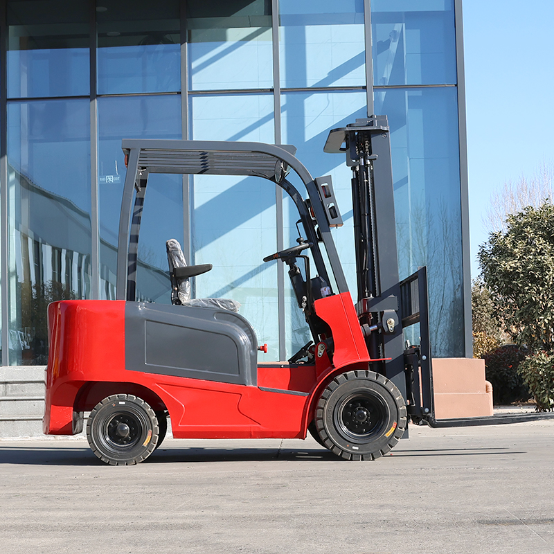 1 T Twin Cylinder Electric Forklift:  Un