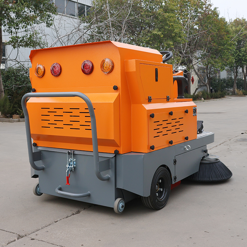 dual-fan electric sweeping vehicle