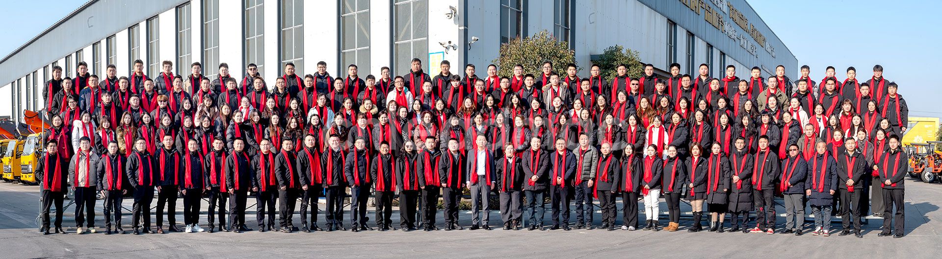 Group photo of company employees