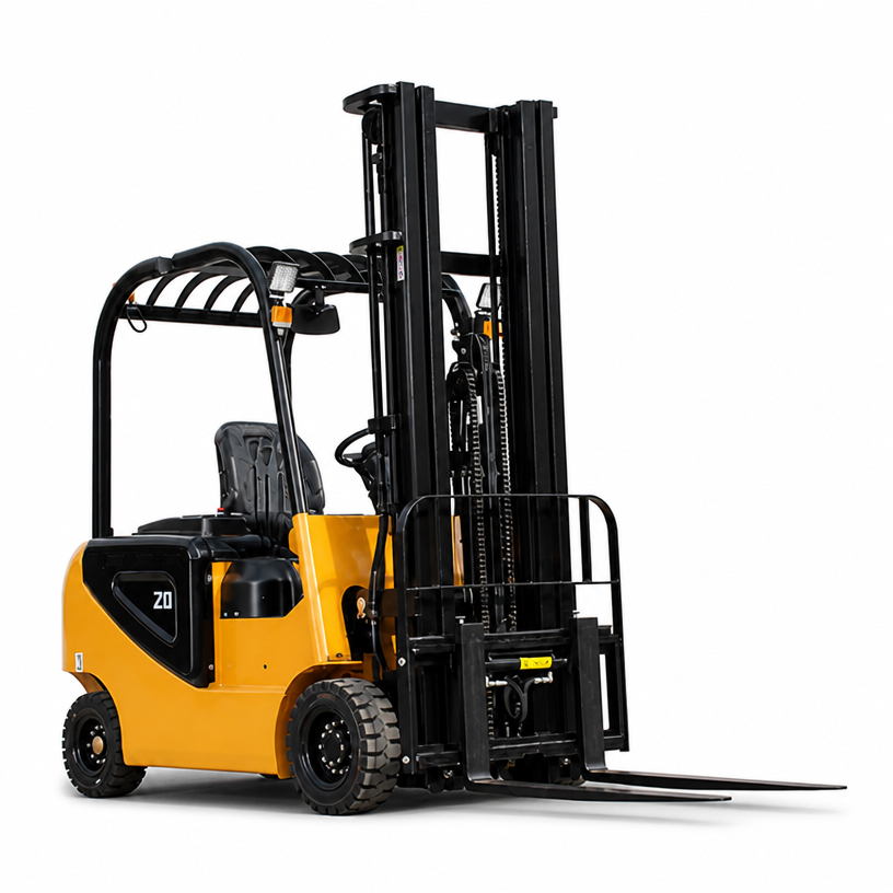 Mast and lifting system of a LEAD 2 ton electric forklift