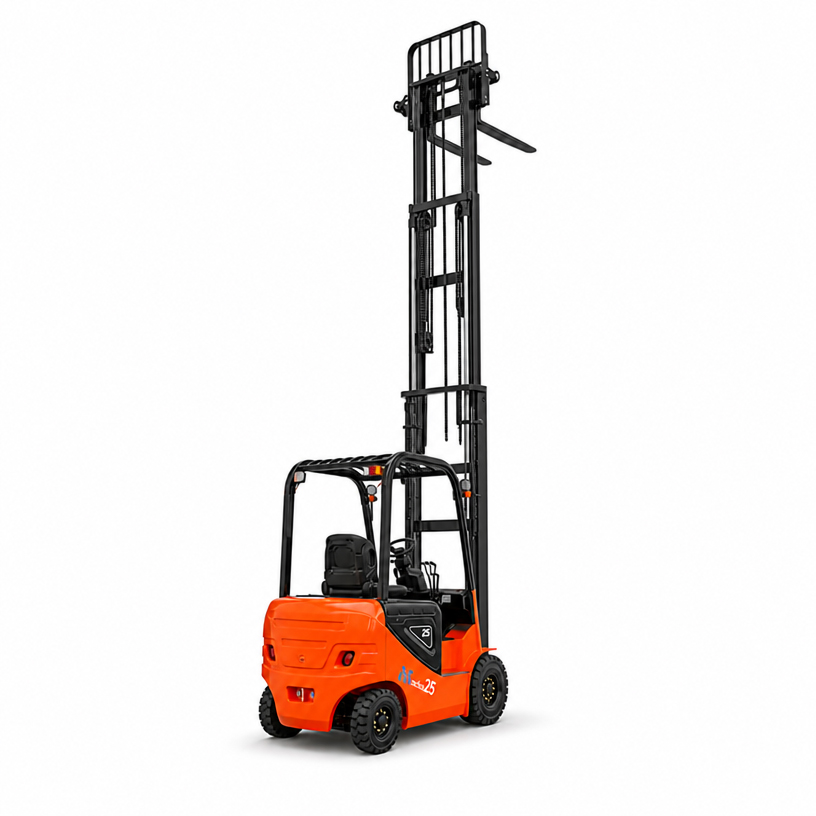 Side view of LEAD 2.5 ton electric counterbalance forklift