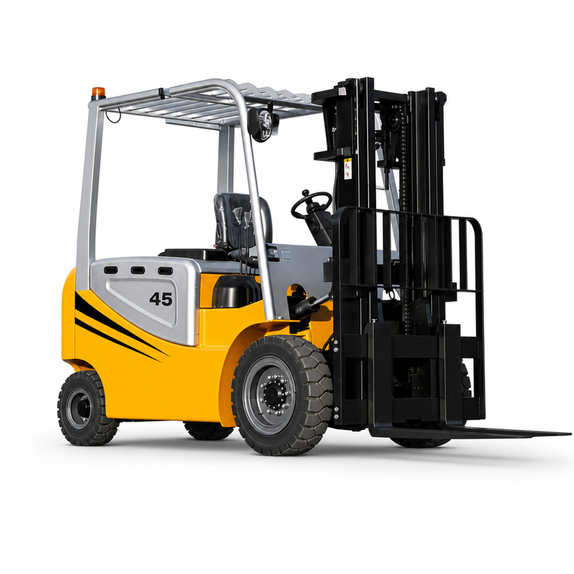 Mast and lifting system of a 4.5 ton electric forklift