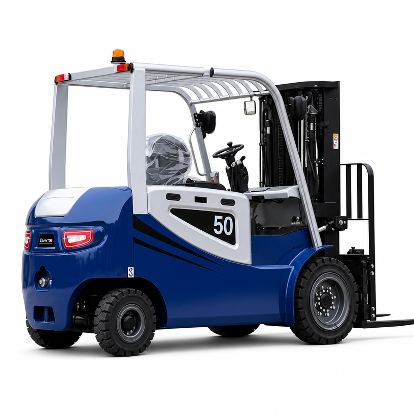 Mast and lifting system of a 5 ton electric forklift
