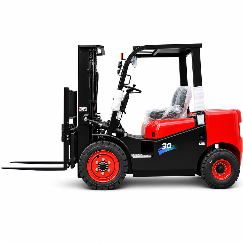 LEAD 3 ton diesel forklift truck K30/H30T with 3000 kg rated capacity