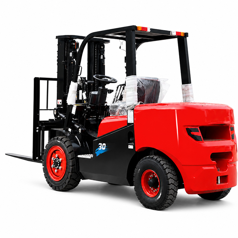 Side view of LEAD K30/H30T 3 ton diesel forklift