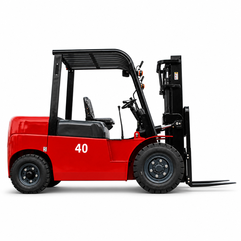 Side view of LEAD H40 4 ton diesel forklift
