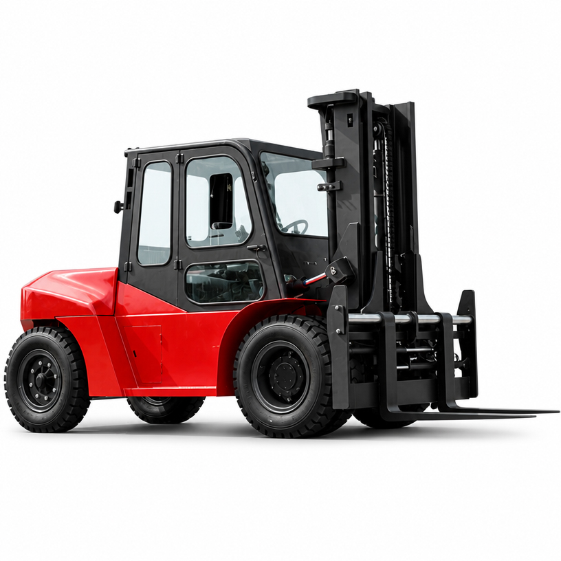 Side view of LEAD CPC100 10 ton diesel forklift